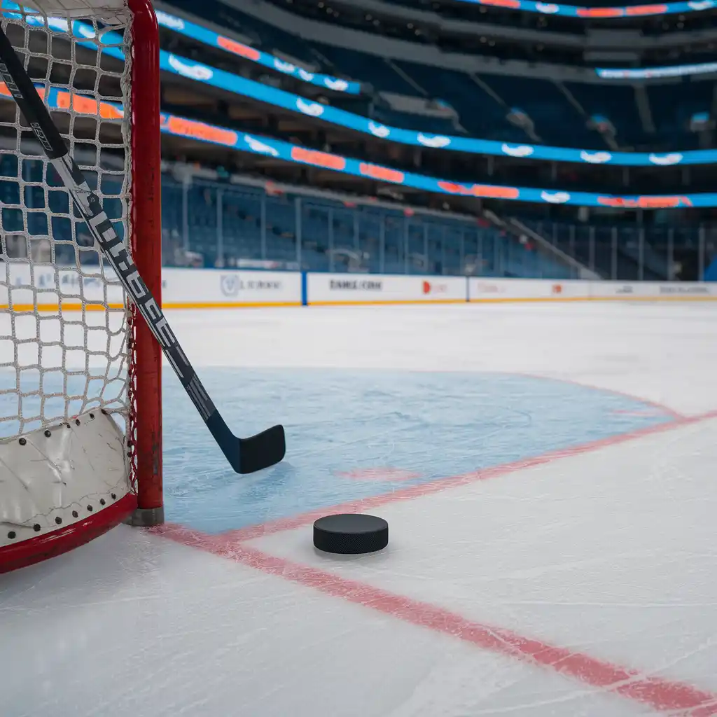 Hockey player in action